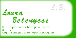 laura belenyesi business card